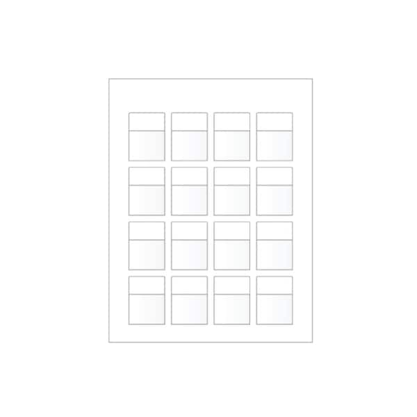 Ziptape Laser Printer Label Sheet Sticker Paper - 1.5" W x 0.75" H, 160PK ZT-LSL-79-602-10 - main